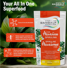 Load image into Gallery viewer, Gandalf Hawaiian Spirulina 60 tablets