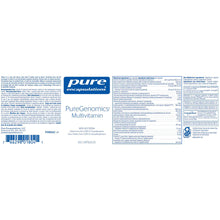 Load image into Gallery viewer, PureGenomics Multivitamin 60 vege caps
