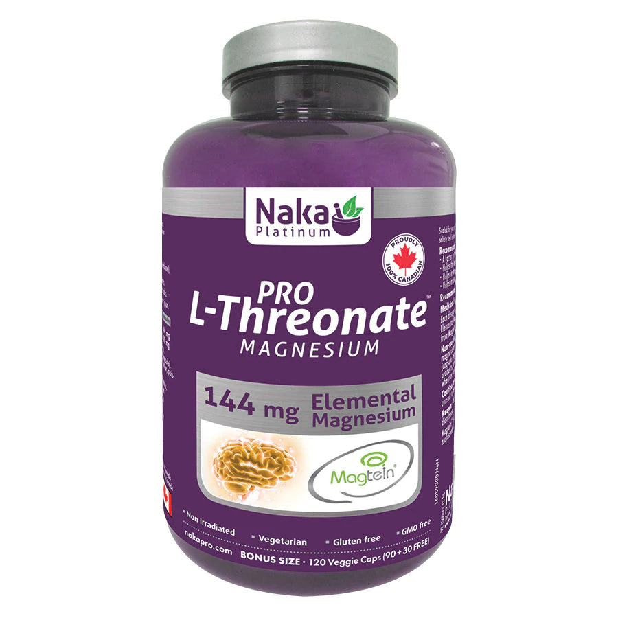 Magnesium L-Threonate Pro - 120 veggie capsules