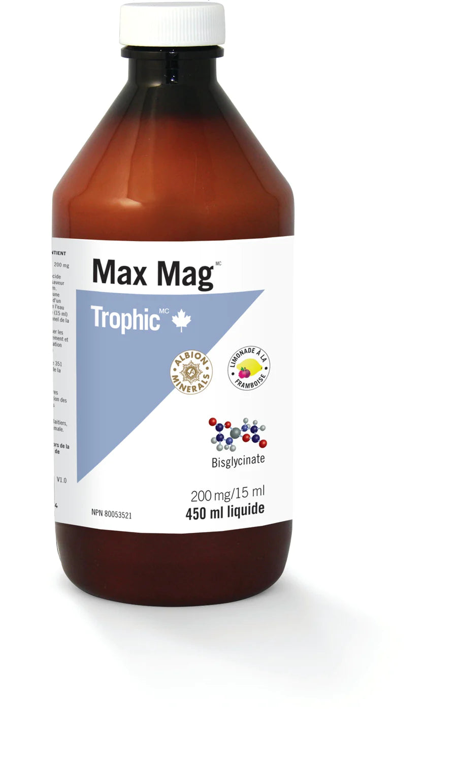Max Mag Trophic Liquid Raspberry Lemonade 450ml