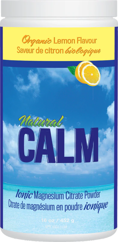 Natural Calm Magnesium Citrate Powder, Sweet Lemon Flavour